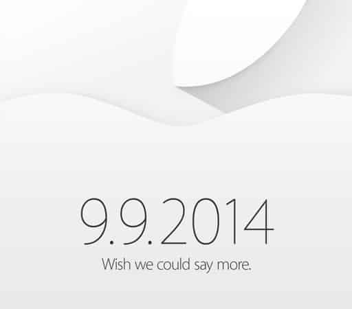 InvitationKeynote 9 Septembre 2014 Apple